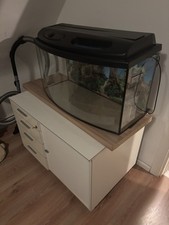 Aquarium 120 L mit LED-Beleuchtung, Heizung, Unterschrank
