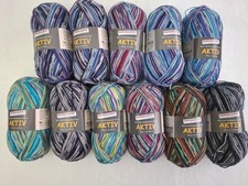 1100 Gramm bunte Sockenwolle