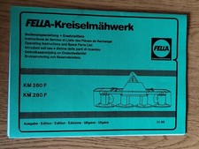 Fella Kreiselmähwerk KM 260F 280F Ersatzteilliste spare parts K21