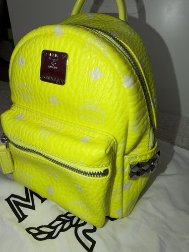 Mcm mini damen - rucksack, leder