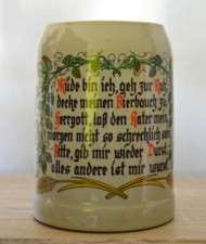 Bierkrug  0,5 Liter mit Spruch
