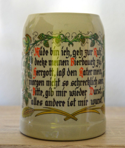 Bierkrug liter mit spruch - liter,