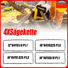 4x Sägekette + Schwert 35cm 3/8" 52 1,1mm passend Bosch Dolmar Makita Kettensäge