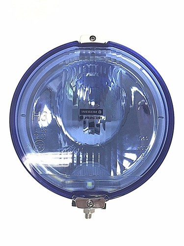 Blau chrom rund