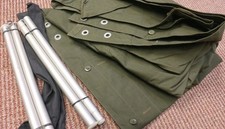 2x Set's Lavvu Lavuu Zeltbahn Zeltplane Größe 2 Tipi Bushcraft Outdoor Survival 