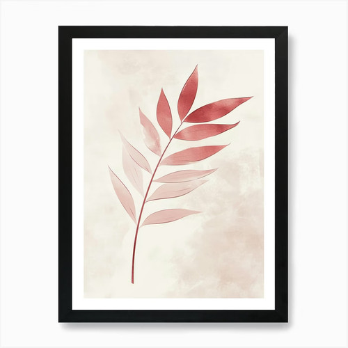 Rotes blatt kunstdruck - blatt,
