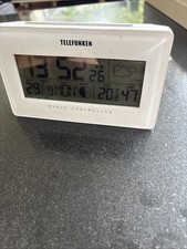 Telefunken Fud Von 50 W LCD Wecker Mit Display Glas Zustand Wetterstation