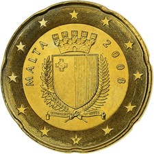 Malta, 20 Euro Cent, BU, 2008