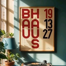 Bauhaus Poster 50x70cm Neu mit