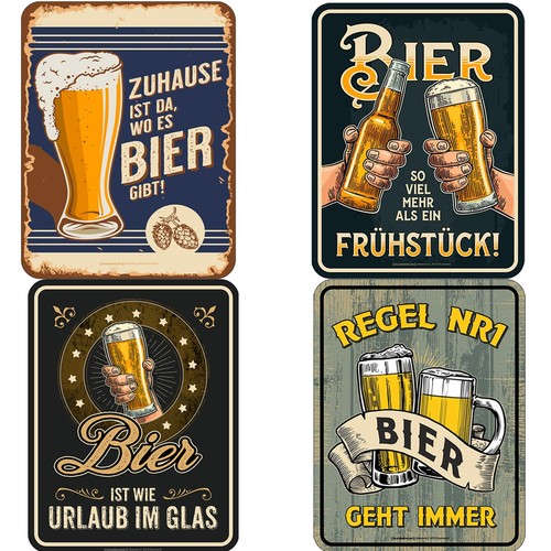 Bier blechschild sprüche pub - bier,