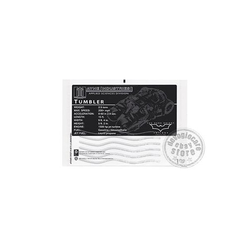 Lego set 76023 aufkleber - 1x,