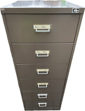 Mauser metall Karteischrank DIN A5 quer 2-bahnig 6 Schubläden Metall