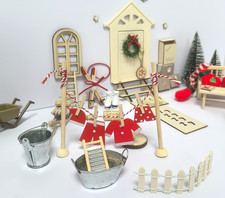 ? 16-tlg. Wichteltür Set – Miniatur Zubehör Deko Wichtel Weihnachten Dekoration