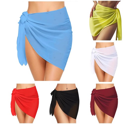 Damen bikinischal einfarbig - damen-bikinischal,
