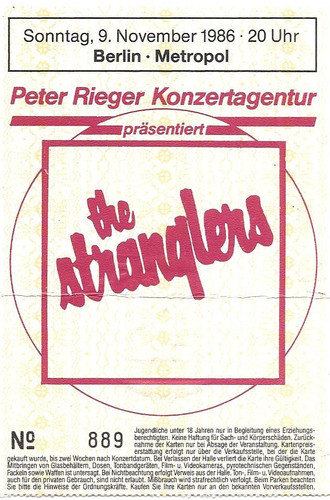 Stranglers concert 1986 - concert,