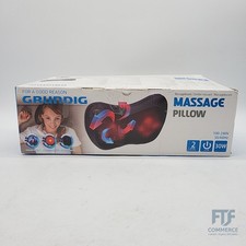 Grundig Massagekissen, Rücken/Nacken, Shiatsu, Wärme, Autoadapter, Schwarz