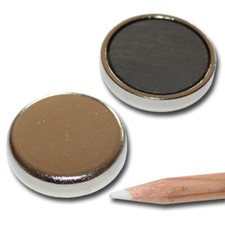 5 FLACHGREIFER TOPF MAGNETE HARTFERRIT D25x7 mm FERRIT MAGNETSYSTEME 4 KG