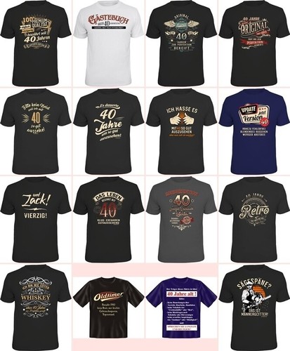 Geburtstag herren shirt - 40.geburtstag,