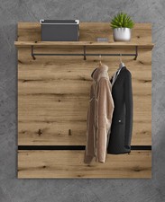 Garderobenpaneel ASMUS BHT 100x117x30 cm braun Garderobe  Wandgarderobe