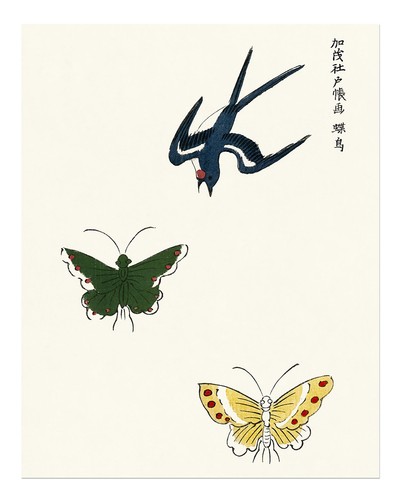 Vintage japanische wandkunst - vintage,