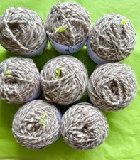 Baby-Alpaka-Garn Grau/Weiß im