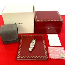 CARTIER Tank Francaise SM Uhren Edelstahl Silber m992a