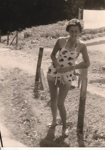 Vintage foto schöne frau - schöne, im