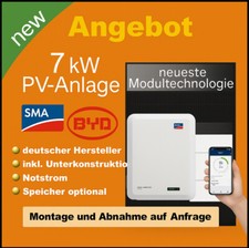 7kW PV Anlage mit Speicher SMA