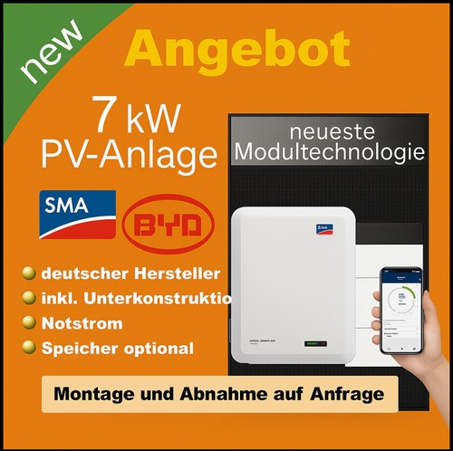 7kw anlage mit speicher - pv,