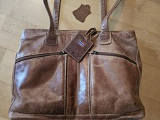 Greenburry Handtasche Vintage Leder Camel Antikbraun 38 x 30 