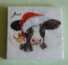 20 Servietten KUH Weihnachten