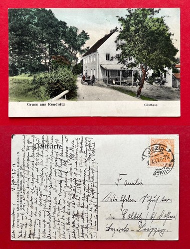 Reudnitz leipzig 1917 - ak,