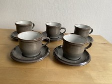 Friesland Melitta Ceracron 5 Tassen 5 Untertassen Katen Geschirr unbenutzt