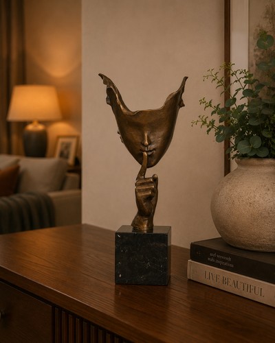 Bronze skulptur silence - skulptur, "silence"