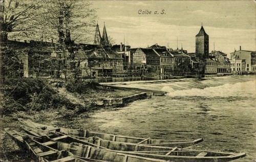 Calbe der saale - ak, an