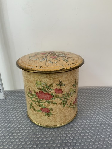 Vintage blech teedose - blech,