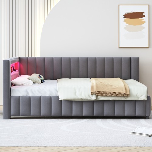 Polsterbett schlafsofa 140x200 - polsterbett,