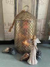SHABBY CHIC LATERNE METALL