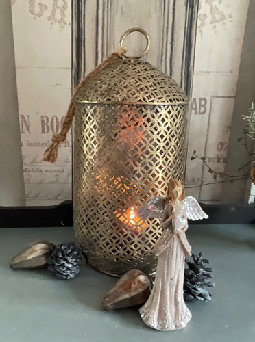 Shabby chic laterne metall - laterne,