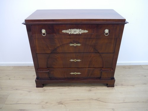 Biedermeier kommode mahagoni - kommode,