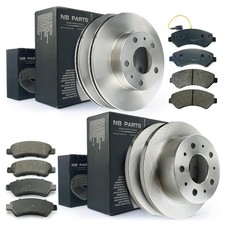Bremsscheiben + Bremsbeläge VA + HA für Citroen Jumper Fiat Ducato Peugeot Boxer