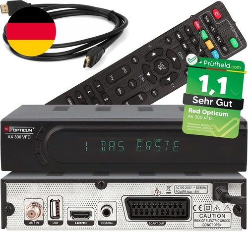 Red opticum sat receiver ax - opticum, hd