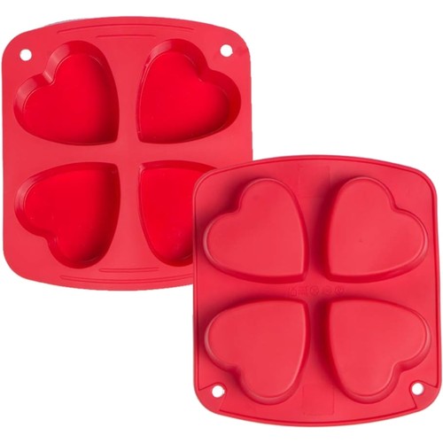 Silikon herz muffinform 7cm - silikon,