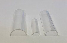 PMMA ACRYLGLAS Halbrohr Rohr Plexiglas Ø25mm - Ø100mm - Länge 50mm bis 1000mm