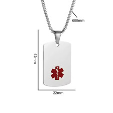 SOS Notfallanhänger Edelstahl