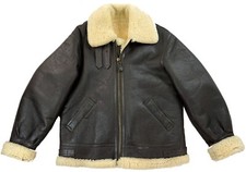 WESTOP B-3 Bomber Piloten Flieger Lammfell Lederjacke 50 M-L