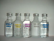 5x Miniaturflaschen Spirituosen Schnaps - Set H791 ABSOLUT VODKA minibottles 🍾