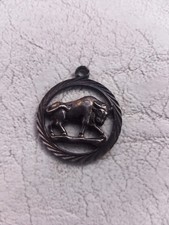 18mm Sternzeichen Widder oxidiert Kettenanhänger Horoskop