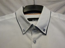 Mey&Edlich***Herren Hemd**Langarm**Weiß mit Doppeltkragen und Brusttasche**Gr 43