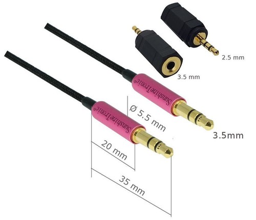 5mm klinkenkabel 2x - 1m, m/m